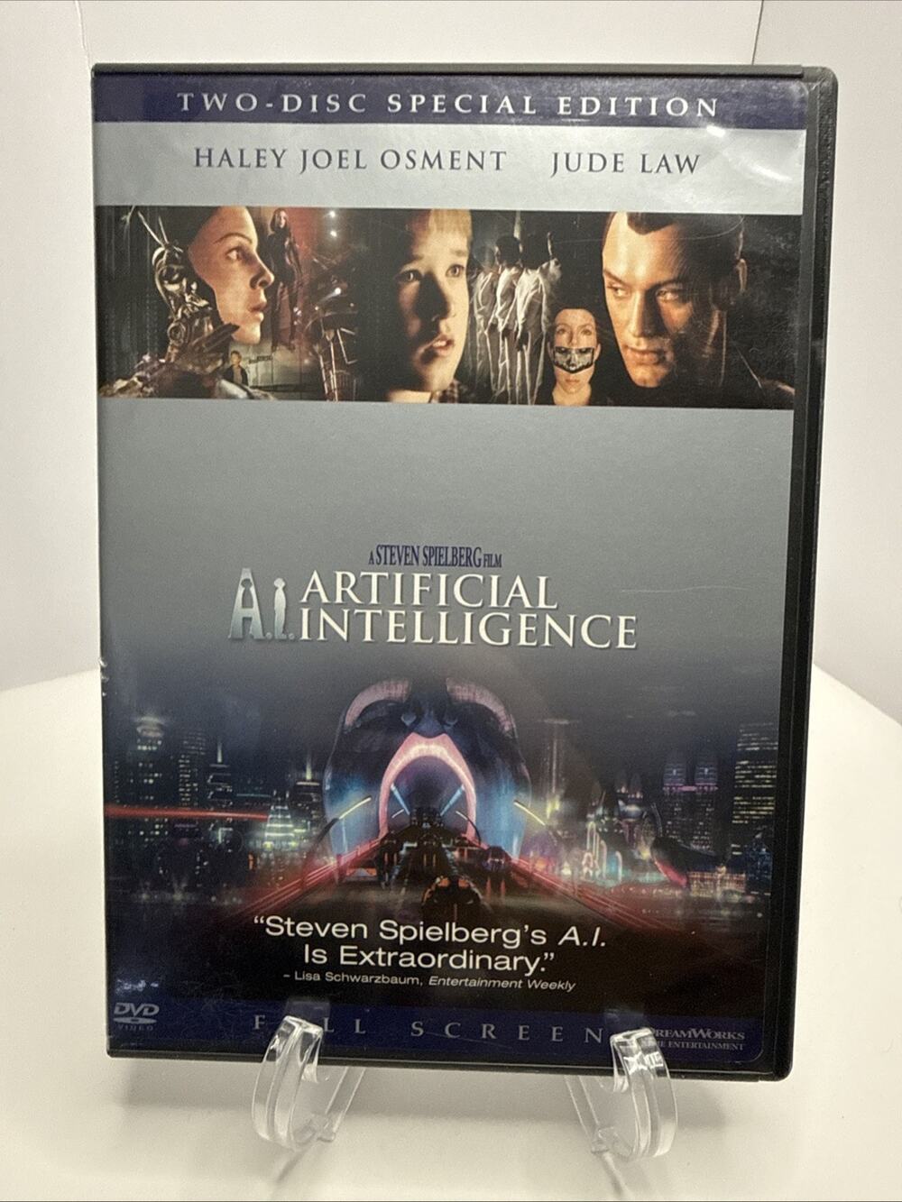 Artificial Intelligence Two-Disc Special Edition Full Screen DVD Haley Joel Osme